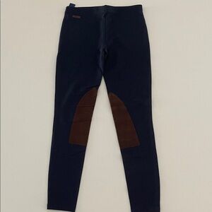 Polo Ralph Lauren Navy Riding Pants with Brown Patches